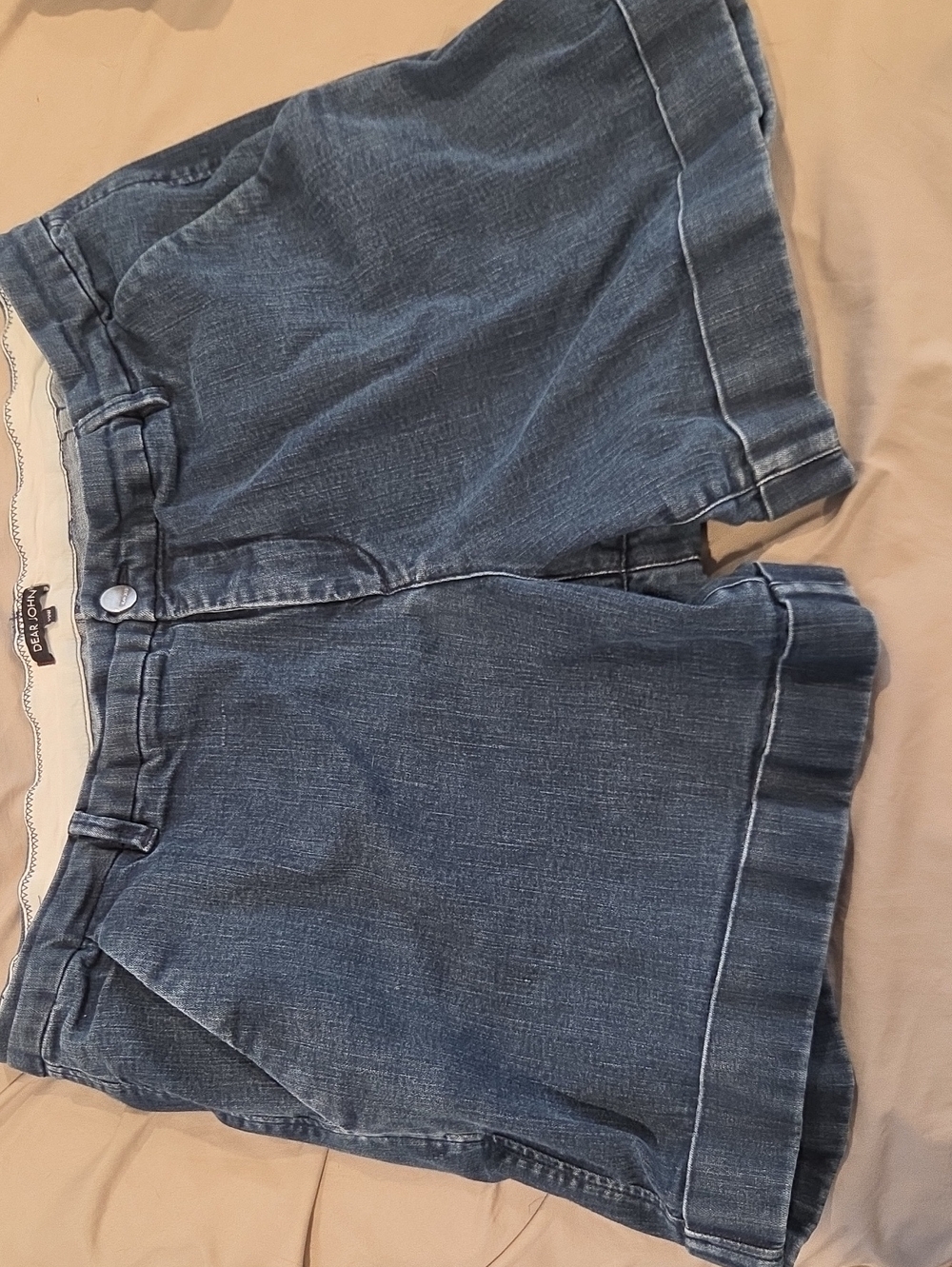 Dear John Dark Blue Denim Bermuda Shorts